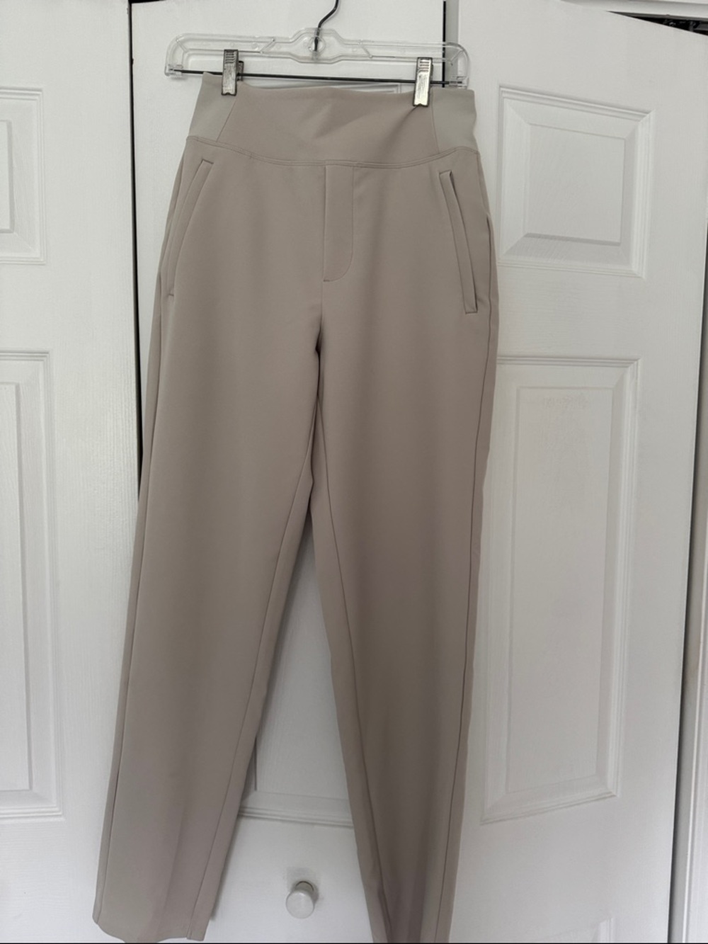 Athleta Straight Leg Pants in Taupe